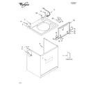 Whirlpool LSQ9010LG1 top and cabinet parts diagram