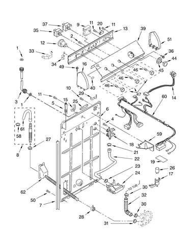 Controls and rear panel parts