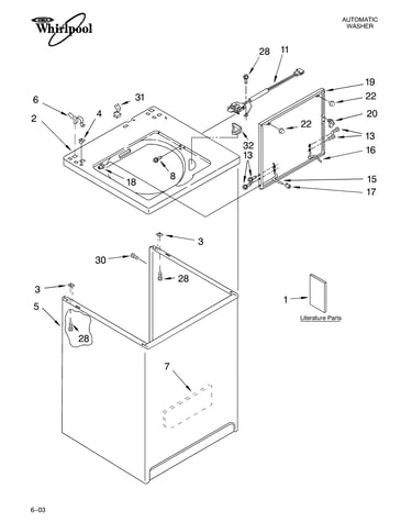 Top and cabinet parts