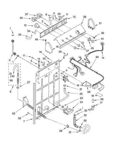 Controls and rear panel parts