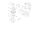 Whirlpool MH7155XMS0 magnetron and turntable parts diagram