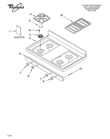 Cooktop parts