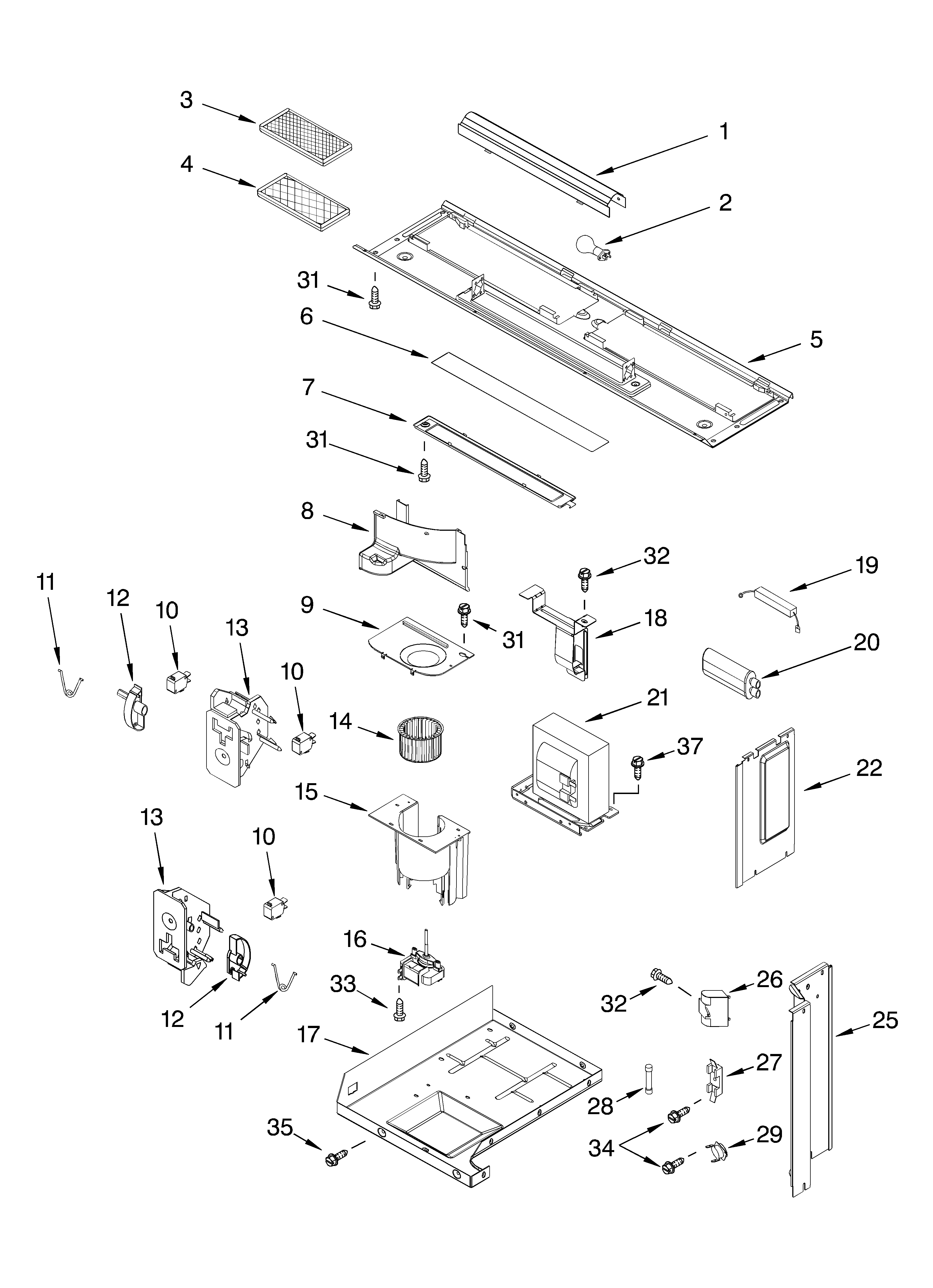 Interior and ventilation parts