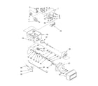 KitchenAid KSRD22FKBL04 motor and ice container parts diagram