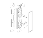 KitchenAid KSRD25FKWH04 freezer door parts diagram