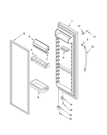 Refrigerator door parts