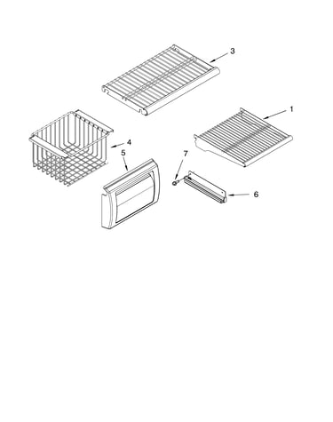 Freezer shelf parts
