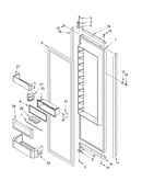 Refrigerator door parts