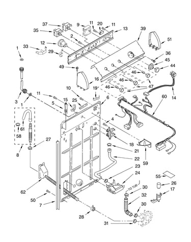 Controls and rear panel parts