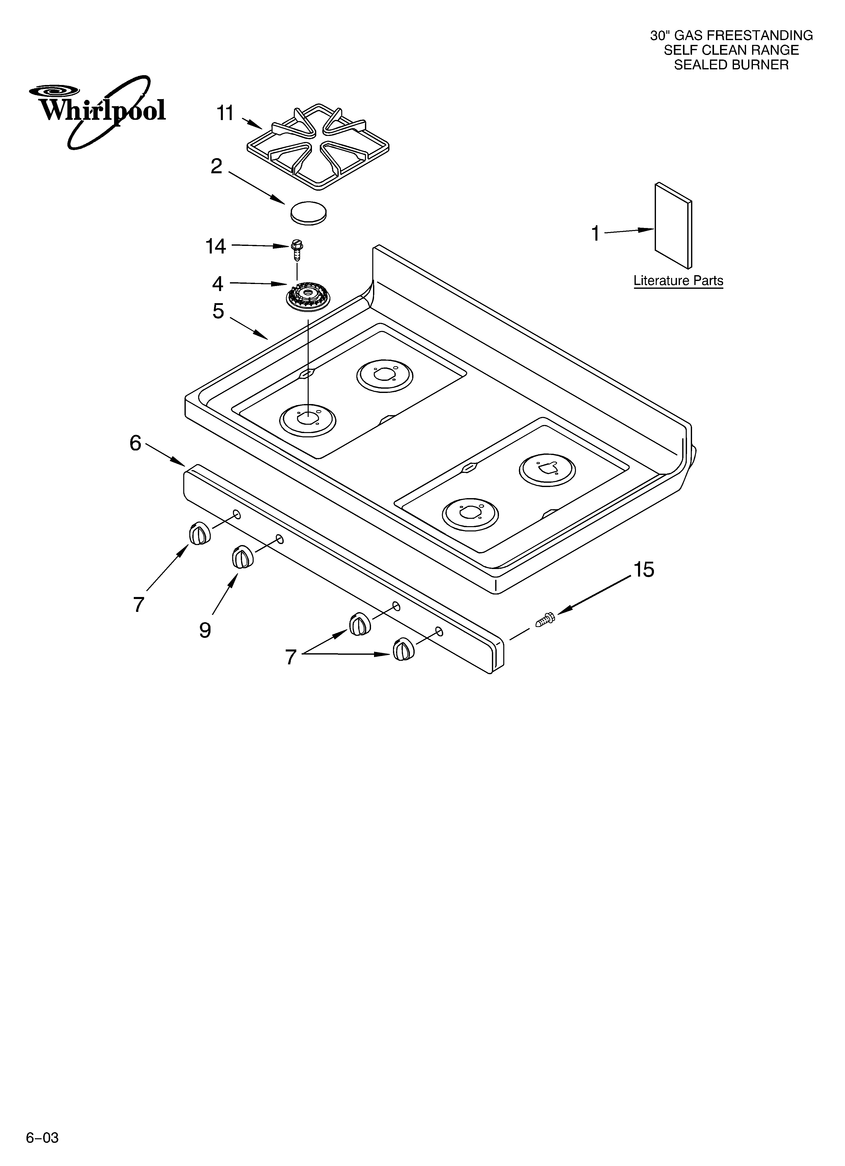 Cooktop parts