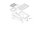 Whirlpool SF367LEKW3 drawer & broiler parts diagram