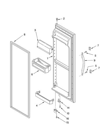 Refrigerator door parts