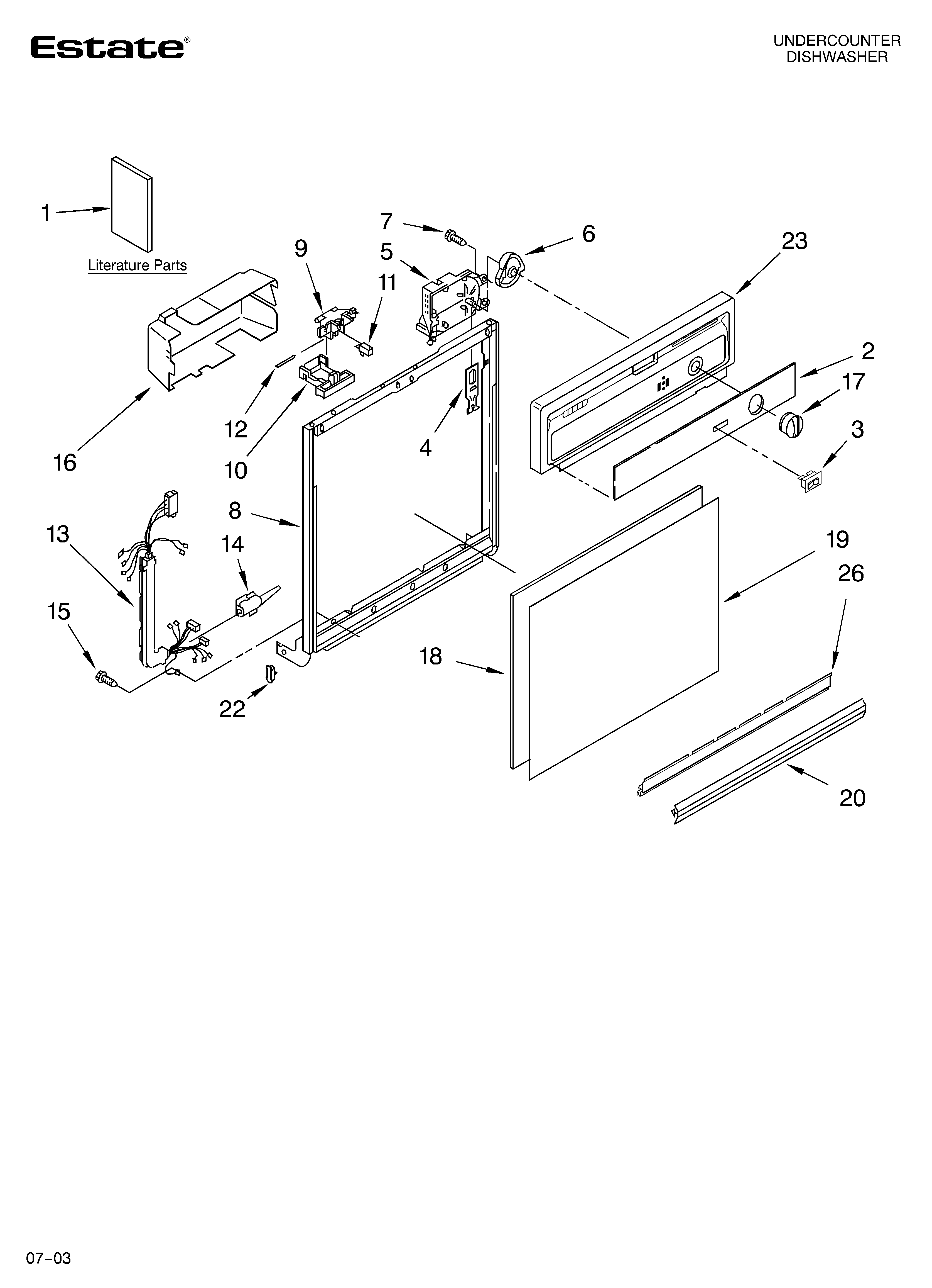 Frame and console parts