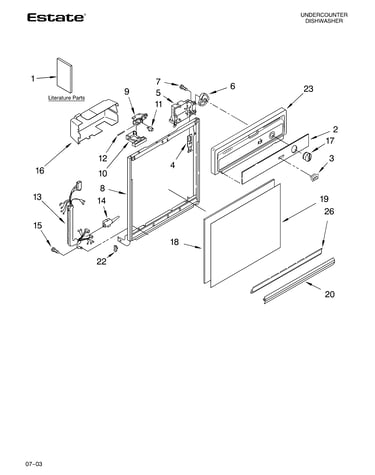 Frame and console parts