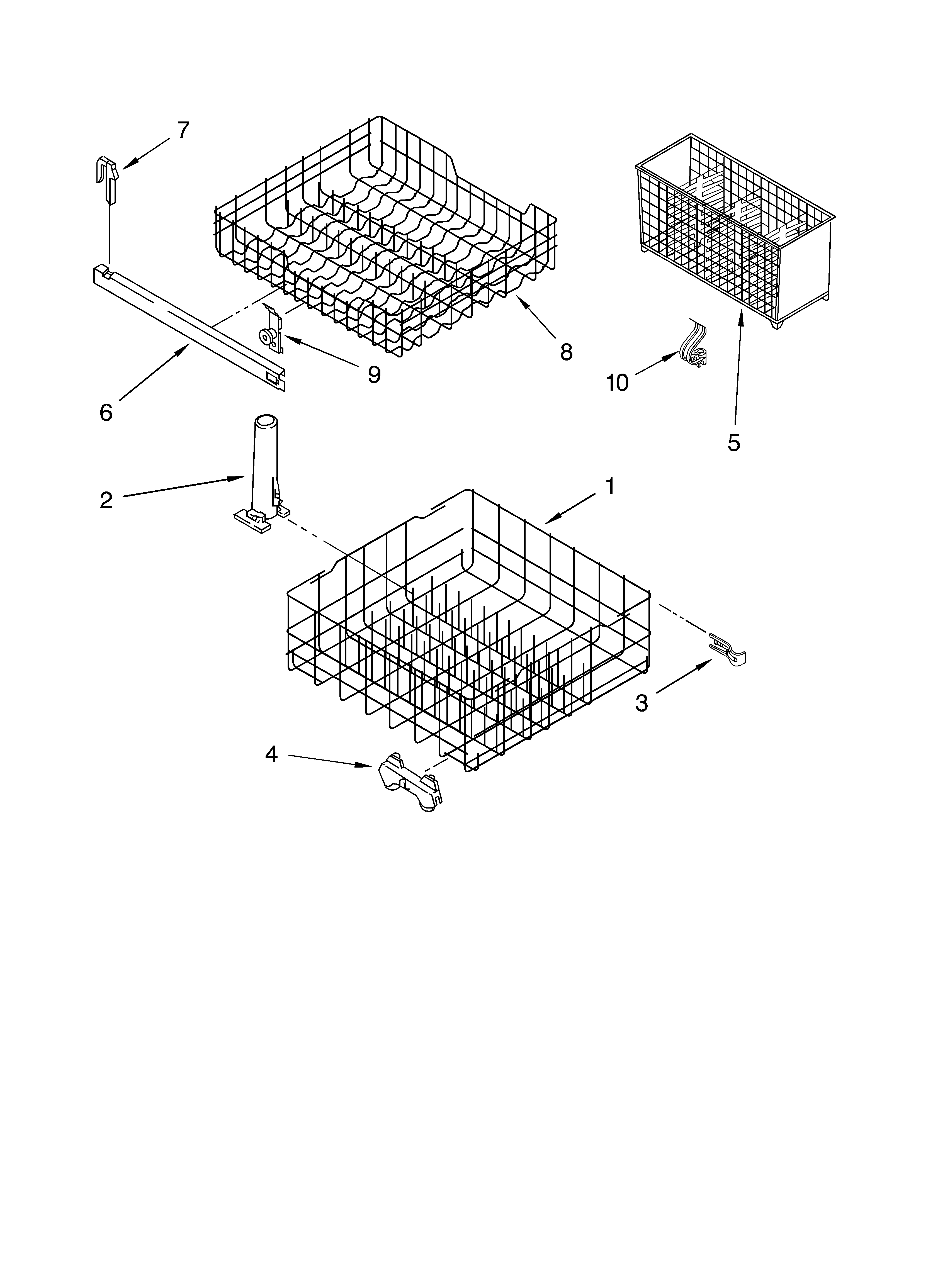 Dishrack parts