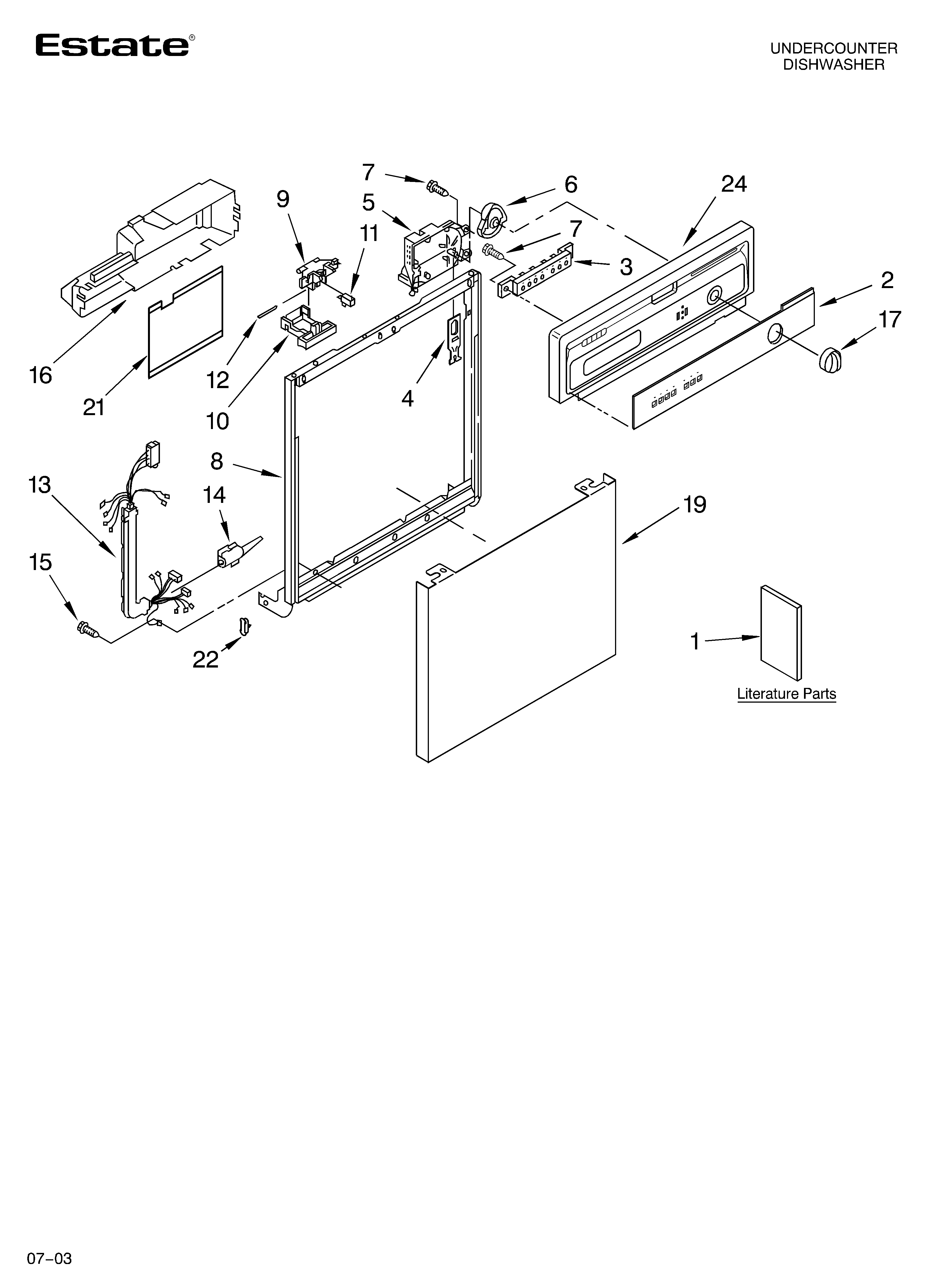 Frame and console parts
