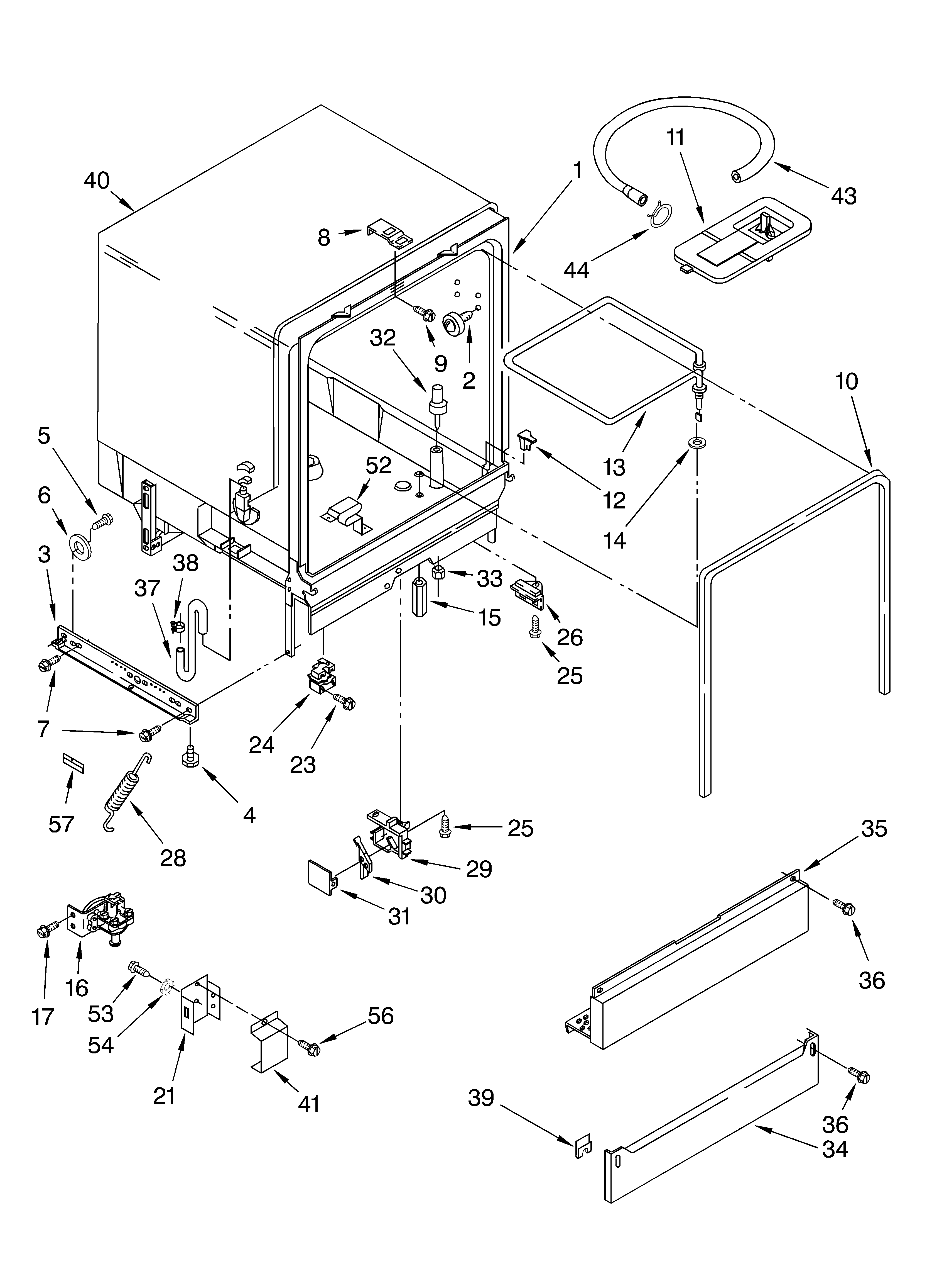 Tub assembly parts