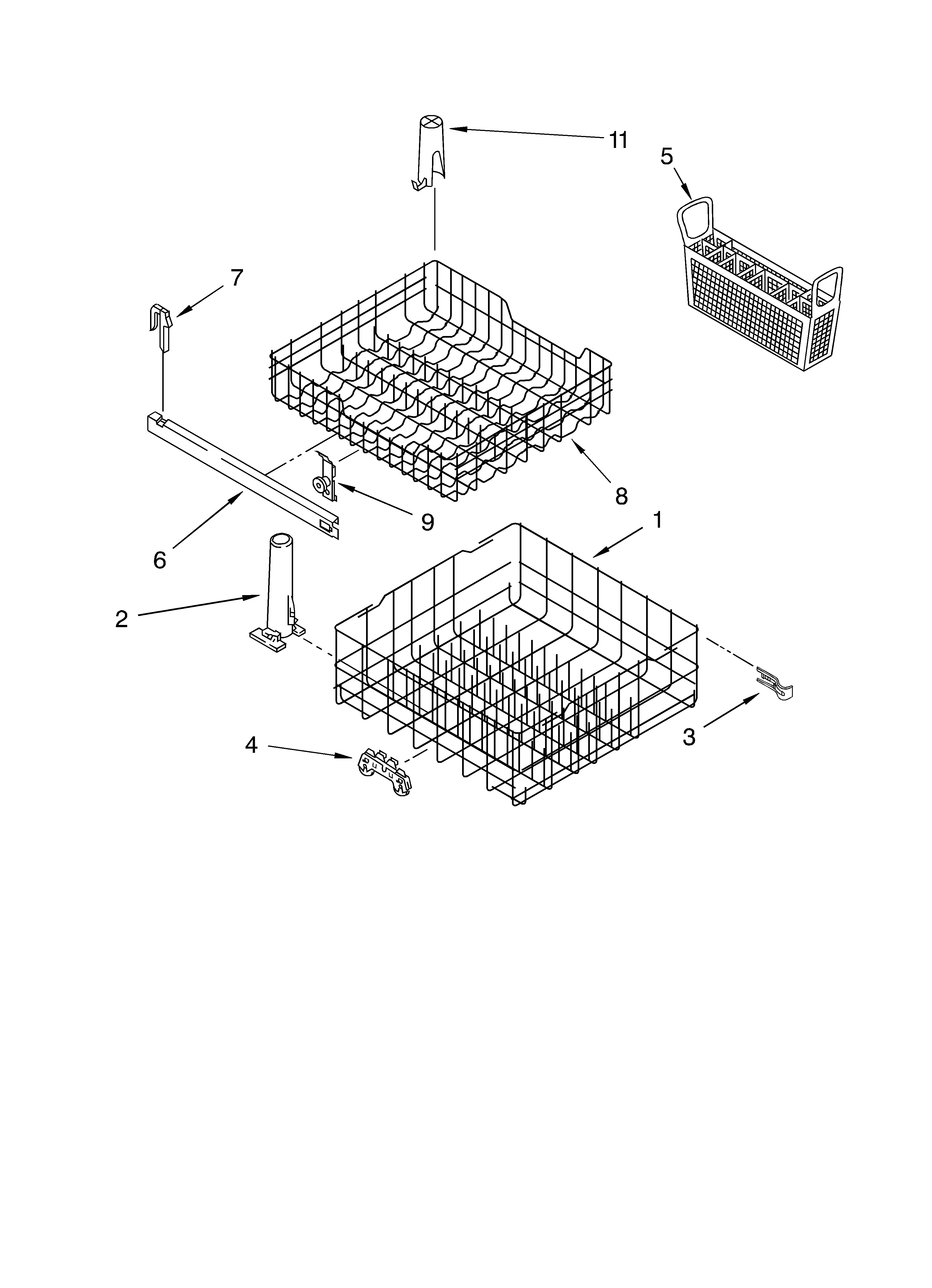 Dishrack parts