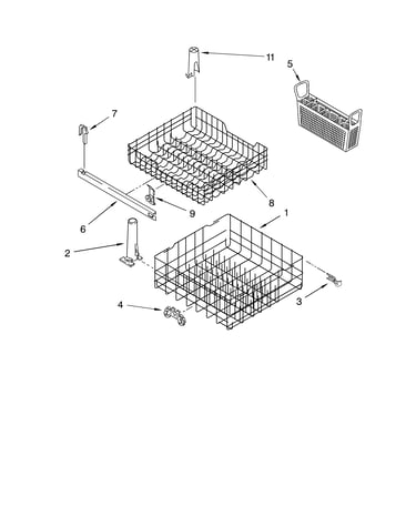 Dishrack parts