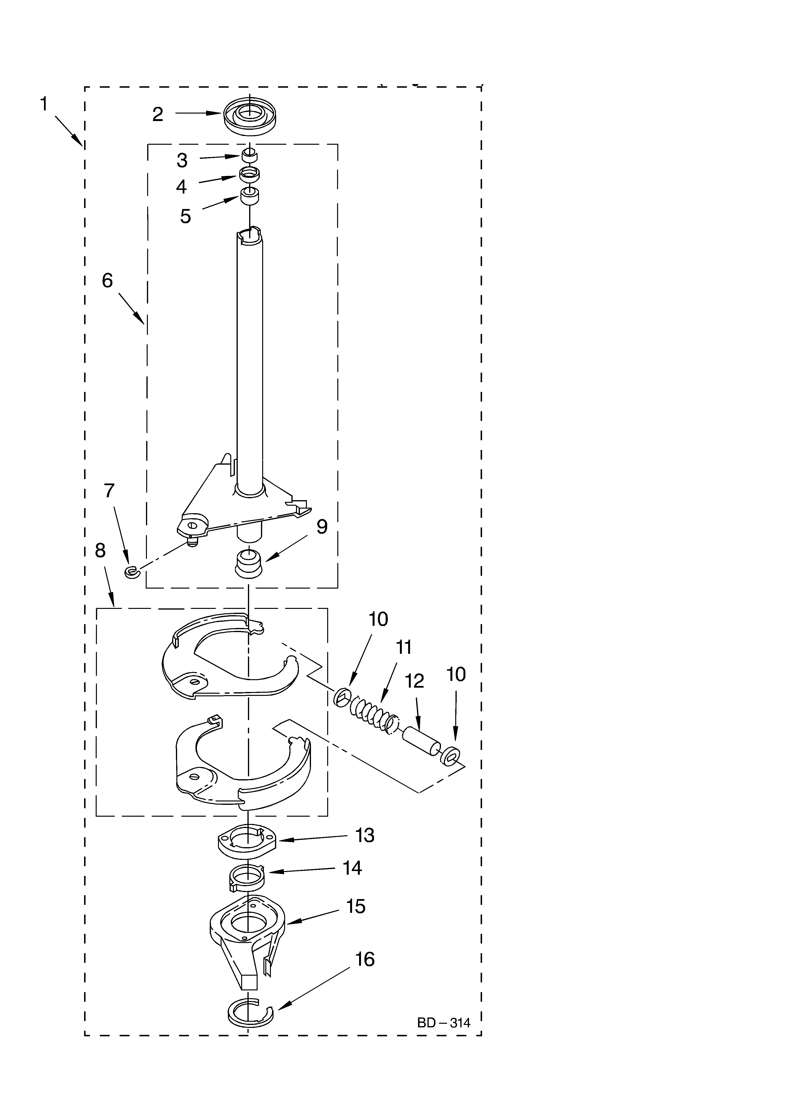 Brake and drive tube parts