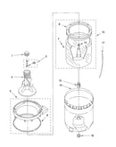 Agitator, basket and tub parts