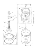 Agitator, basket and tub parts