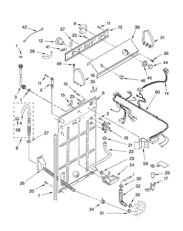 Controls and rear panel parts
