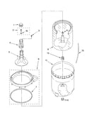 Agitator, basket and tub parts