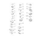 Whirlpool 7MLSR8523MT0 wiring harness parts diagram