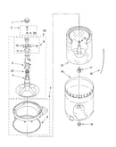Agitator, basket and tub parts