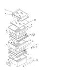 Refrigerator shelf parts