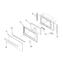 Microwave door parts