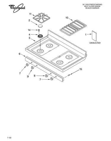 Cooktop parts