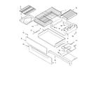 Whirlpool GS470LEMT0 drawer & broiler parts, miscellaneous parts diagram