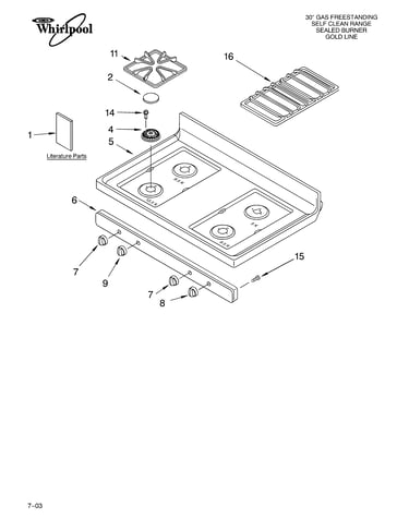 Cooktop parts