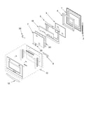 Oven door parts