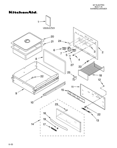 Control, door and drawer parts