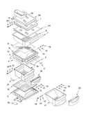 Refrigerator shelf parts