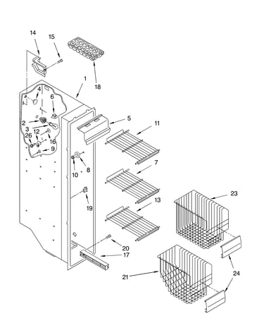 Freezer liner parts