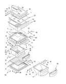 Refrigerator shelf parts