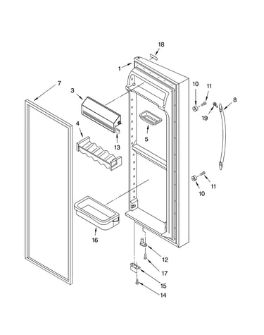 Refrigerator door parts