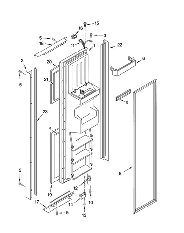 Freezer door parts