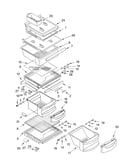 Refrigerator shelf parts