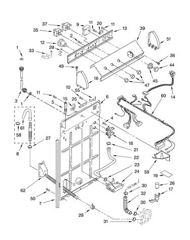 Controls and rear panel parts