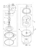 Agitator, basket and tub parts