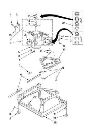 Machine base parts