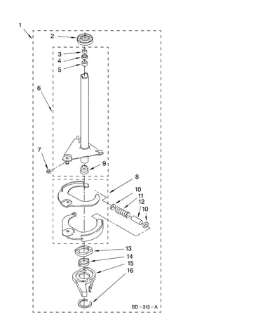 Brake and drive tube parts