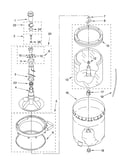 Agitator, basket and tub parts