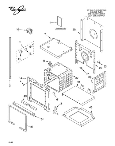 Lower oven parts
