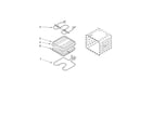 Whirlpool RBD305PDS14 internal oven parts diagram